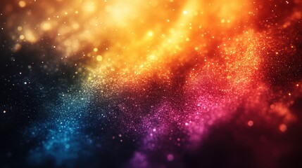 Vibrant Abstract Explosion Of Colorful Particles In Gradient Design