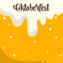october fest vector illustration background. it is suitable for card, banner, or poster.