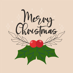 christmas vector background illustration. it is suitable for card, banner, or poster