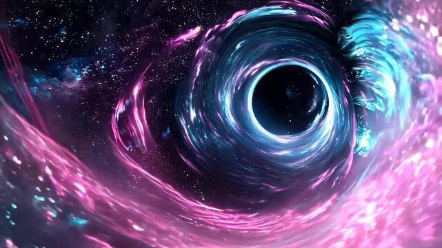 Seamless Looping Vortex Tunnel with Cosmic Colors for Dynamic Background
