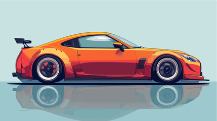 Fototapeta premium Illustration of a sports car. Supercar.