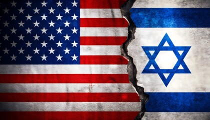 Flags of Israel and USA