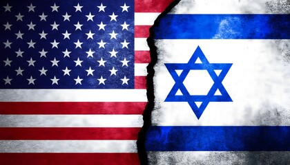 Flags of Israel and USA
