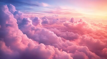 Breathtaking sunset clouds over the horizon