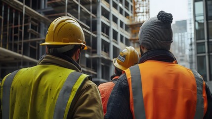 construction workers on site