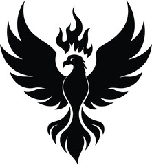 Obraz premium Phoenix vector silhouette 