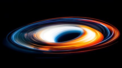 Colorful abstract swirling vortex