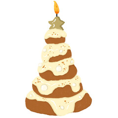 Christmas tree cake
