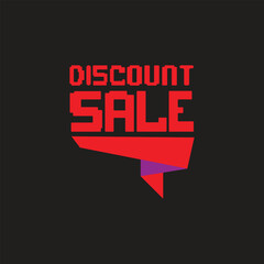 discount sale text vector sticker label price icon illustration
