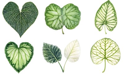 Obraz premium Assortment of decorative leaves