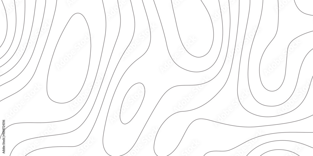 Poster abstract design seamless pattern with line topographic map. geographic mountain relief. retro topogr