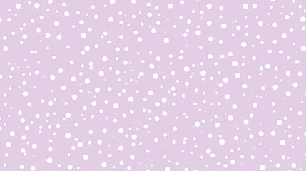 White and purple background with a lot of white dots. The dots are scattered all over the background and are of different sizes. The background is very light and airy