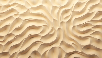 Textured wave pattern, creamy surface sand, abstract design, soft colors, copy space