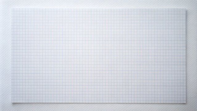 A blank sheet of white paper with a subtle grid pattern serves as a clean canvas, waiting for creative ideas to be outlined and brought to life.
