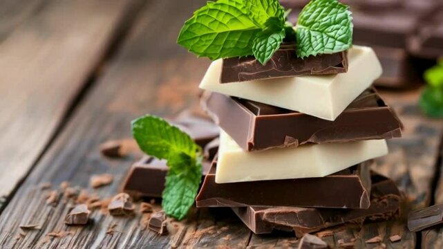 chocolate and mint
