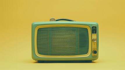 Retro Doo-Wop Radio with Soft Pastel Colors