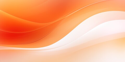 Abstract soft orange gradient waves background with smooth light transitions