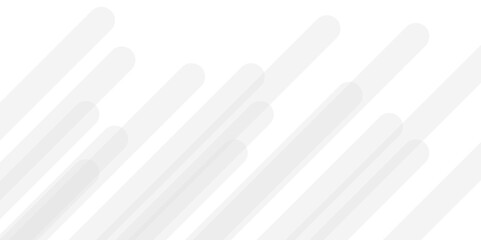 White paper background with white stripes lines. White transparent material shapes in random geometric pattern.