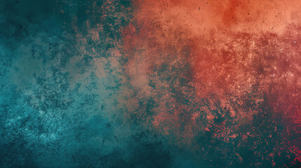 Fototapeta premium grainy gradient background teal orange read blue