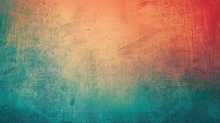 Obraz premium grainy gradient background teal orange read blue