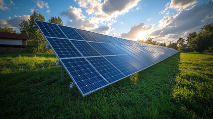Pannelli solari che producono energia green