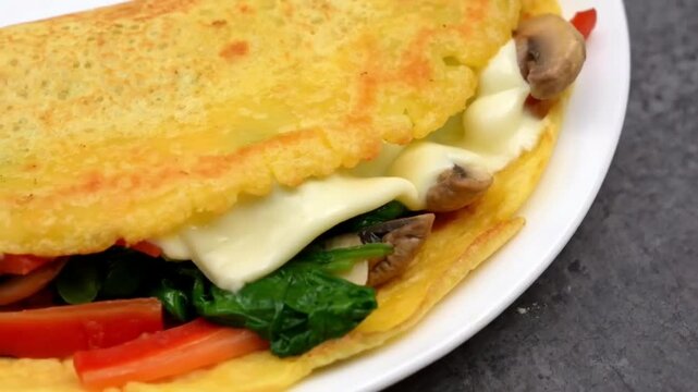 Vegan omelette, eggless omelette, scrambled egg, and veg omelette, providing a tasty assortment of egg and egg-free dishes. These egg-based and plant-based foods are great for breakfast or a quick mea