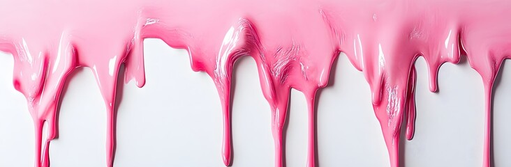 abstract pink paint drips background