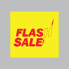flash sale text vector sticker label price icon illustration