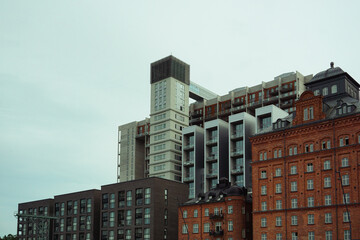 Low angle view of buildings against sky