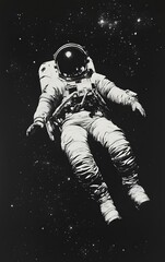 Fototapeta premium astronaut floating in space
