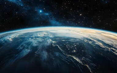 Fototapeta premium Breathtaking view of the earth from space