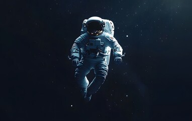 astronaut floating in space