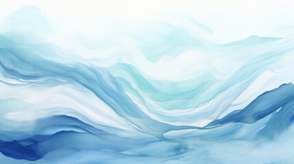 Dynamic abstract ocean wave texture. Serene beautiful sea. Calming visual experience. Swirling patterns, gentle curves, seascape. Painting background.