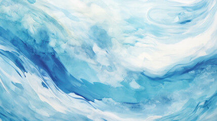 Dynamic abstract ocean wave texture. Serene beautiful sea. Calming visual experience. Swirling patterns, gentle curves, seascape. Painting background.