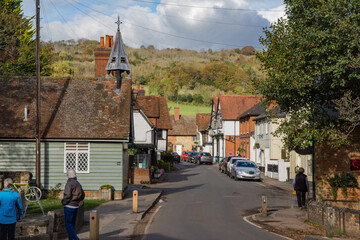 Attractive village of Shere in the Surrey Hills, near Guildford