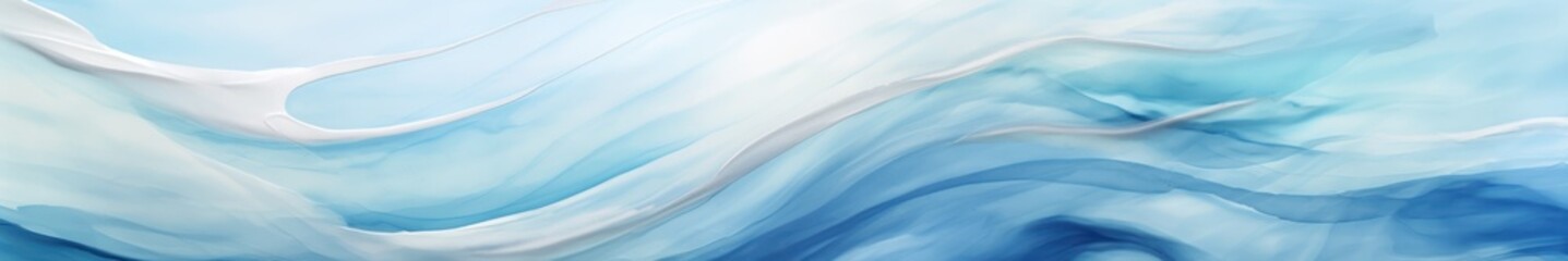 Obraz premium Dynamic abstract ocean wave texture. Serene beautiful sea. Calming visual experience. Swirling patterns, gentle curves, seascape. Painting background.