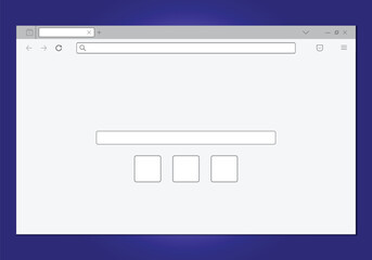 Web browser, internet browser search engine. Search bar for ui ux design and website. Search address and navigation bar icon. Collection of search form templates for websites