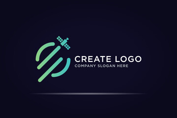 world satellite digital technology concept