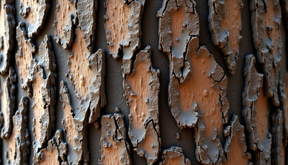Textured rough tree bark close-up for nature-inspired designs
