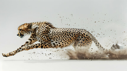 Cheetah Running at Full Speed