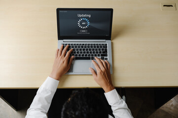 Software update on computer for modish version of device software upgrade