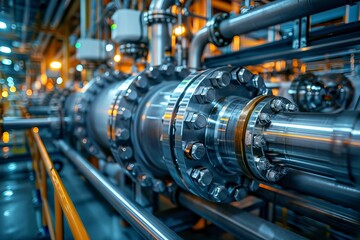 Modern Machinery and Equipment in a Pulp Manufacturing Facility