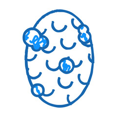 anti cellulite soap doodle icon sketch vector. anti cellulite soap sign. isolated symbol illustration