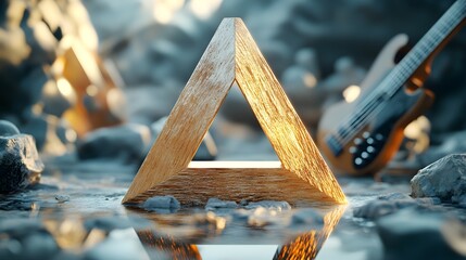 Dynamic Photography of Traditional Wooden Musical Instruments in Natural Settings