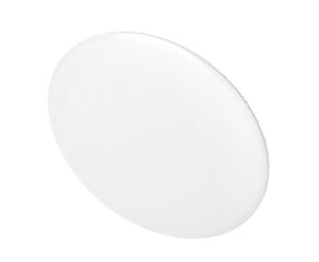 One stylish button badge isolated on white