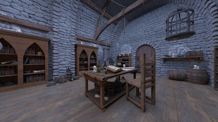 魔法部屋　3DCGレンダリング
