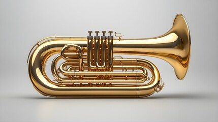 Obraz premium High Resolution Wessex Tuba Musical Instrument Detailed Photography