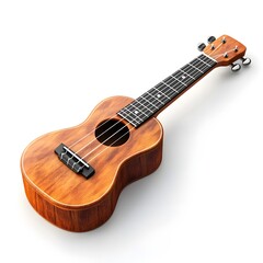 Fototapeta premium Classic Wooden Ukulele Music Instrument Macro Photography Shot