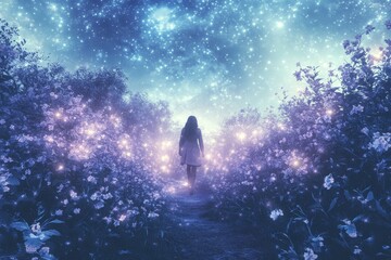 A mesmerizing magical fantasy world where humans and mystical creatures coexist, captured in stunning realism. This hidden, mythical location brings to life a sense of wonder and mystery, evoking awe 