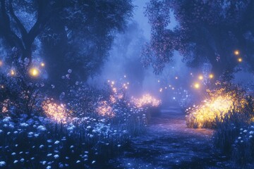 A mesmerizing magical fantasy world where humans and mystical creatures coexist, captured in stunning realism. This hidden, mythical location brings to life a sense of wonder and mystery, evoking awe 